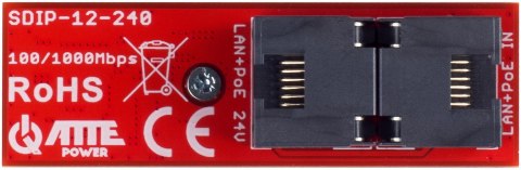 PRZETWORNICA ATTE SDIP-12-240 Adapter PoE Gigabit