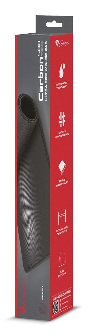 Podkładka pod mysz Genesis Carbon 500 Ultra Wave 1100 x 450 mm Podkładka pod mysz Genesis Carbon 500 Ultra Wave 1100 x 450 mm