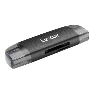 Czytnik kart pamięci Lexar Dual Slot SD/microSD USB-A/C 3.2 Gen1 czarny