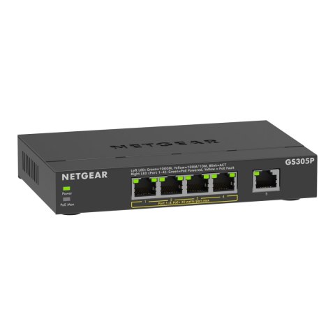 Switch niezarządzalny Netgear GS305Pv3 5x 100M/1G (4xPoE+ 63W) Switch niezarządzalny Netgear GS305Pv3 5x 100M/1G (4xPoE+ 63W)