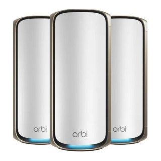 System Mesh Netgear Orbi RBE973S Quad-Band WiFi 7 BE27000 Classic White 3-pack router + 2 satelity