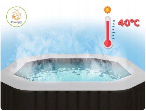 Dmuchane jacuzzi kwadratowe hydromasaż 6 os. 196x71 cm akcesoria premium INTEX 28472 Dmuchane jacuzzi kwadratowe hydromasaż 6 os. 196x71 cm akcesoria premium INTEX 28472