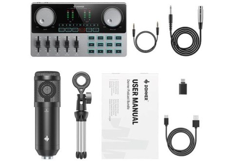 Donner Podcast Starter Kit - zestaw do nagrywania podcastów Donner Podcast Starter Kit - zestaw do nagrywania podcastów