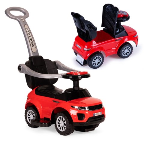 JEŹDZIK CHODZIK PCHACZ 3W1 AUTKO SUPER CAR CZERWONY