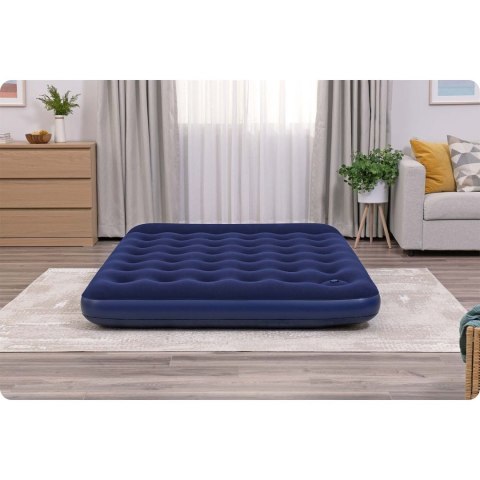 MATERAC DMUCHANY 203X152X28 CM Z WBUDOWANĄ POMPKĄ NOŻNĄ BESTWAY 67226