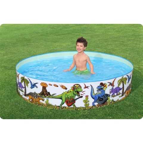 BASEN OGRODOWY DLA DZIECI DINOZAUR 183 X 38 CM BESTWAY 55022
