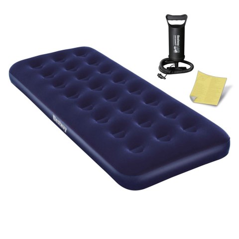 MATERAC DMUCHANY 185X76X22 CM Z POMPKĄ TŁOKOWĄ BESTWAY 67000