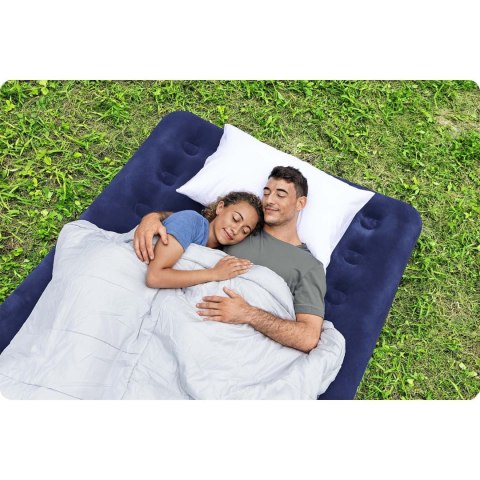 MATERAC DMUCHANY 191X132X22 CM Z POMPKĄ TŁOKOWĄ BESTWAY 67002