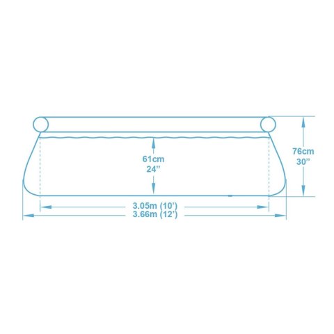 BASEN OGRODOWY ROZPOROWY 366 X 76 CM 9W1 BESTWAY 57445 BASEN OGRODOWY ROZPOROWY 366 X 76 CM 9W1 BESTWAY 57445