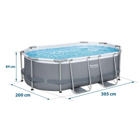 BASEN OGRODOWY STELAŻOWY 305 X 200 X 84 CM 10W1 BESTWAY 5614A