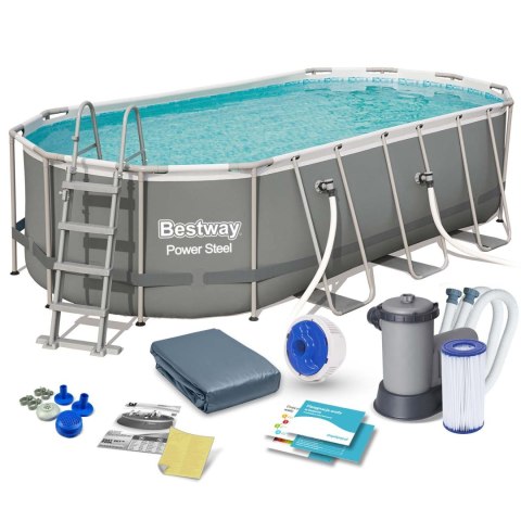BASEN OGRODOWY STELAŻOWY 549 X 274 X 122 CM 12W1 BESTWAY 56710