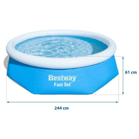 BASEN ROZPOROWY 244 X 61 CM BESTWAY 57448 BASEN ROZPOROWY 244 X 61 CM BESTWAY 57448