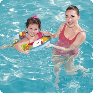 KOŁO PLAŻOWE DO PŁYWANIA MORSKIE PRZYGODY DLA DZIECI BESTWAY 36113 SYRENY
