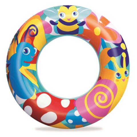 KOŁO PLAŻOWE DO PŁYWANIA DLA DZIECI 56 CM BESTWAY 36013 OWADY