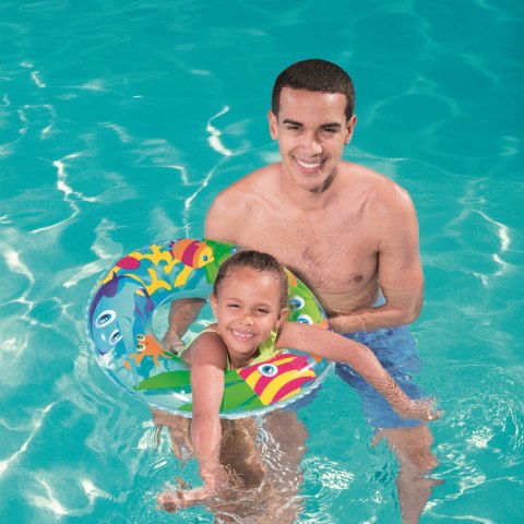 KOŁO PLAŻOWE DO PŁYWANIA DLA DZIECI 56 CM BESTWAY 36013 OWADY