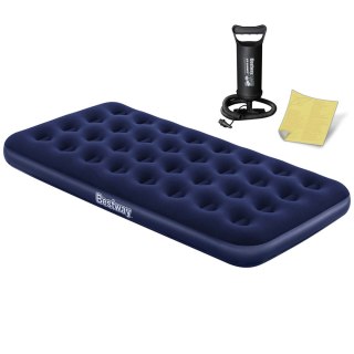 MATERAC DMUCHANY 188X99X22 CM Z POMPKĄ TŁOKOWĄ BESTWAY 67001