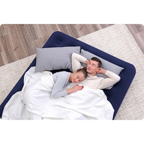 MATERAC DMUCHANY 203X152X22 CM Z POMPKĄ TŁOKOWĄ BESTWAY 67003