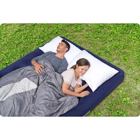 MATERAC DMUCHANY 203X152X22 CM Z POMPKĄ TŁOKOWĄ BESTWAY 67003