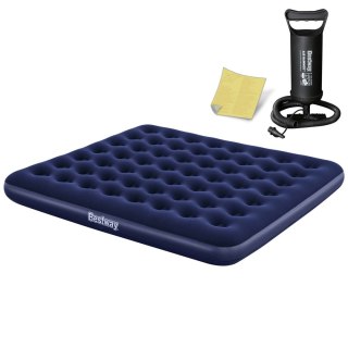 MATERAC DMUCHANY 203X183X22 CM Z POMPKĄ TŁOKOWĄ BESTWAY 67004