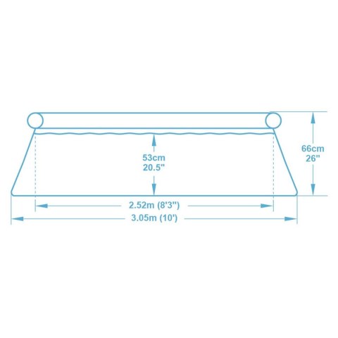 Basen ogrodowy rozporowy 305 x 66 cm 15w1 Bestway 57458