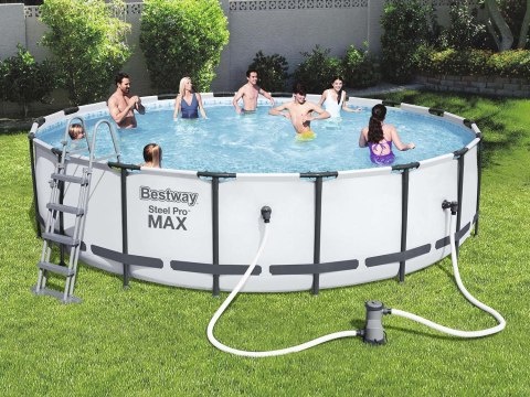 BASEN OGRODOWY STELAŻOWY 427 X 122 CM 19W1 BESTWAY 5612X MASZYNKA DO BANIEK GRATIS