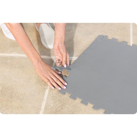 MATA PIANKOWA POD SPA PUZZLE 50 X 50 CM 16 SZT BESTWAY 60334