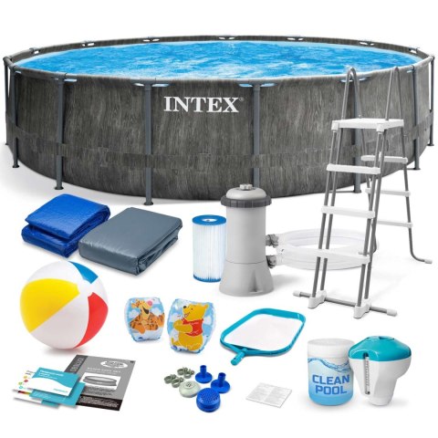 BASEN OGRODOWY STELAŻOWY 457 X 122 CM 18W1 INTEX 26742 BASEN OGRODOWY STELAŻOWY 457 X 122 CM 18W1 INTEX 26742