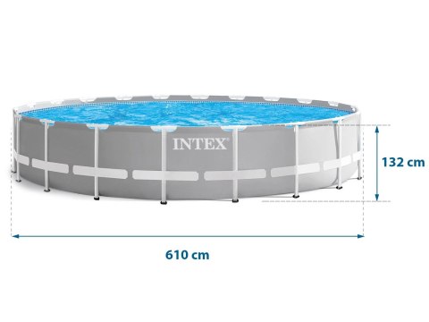 BASEN OGRODOWY STELAŻOWY 610 X 132 CM 12W1 INTEX 26756 BASEN OGRODOWY STELAŻOWY 610 X 132 CM 12W1 INTEX 26756