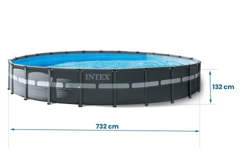 Basen ogrodowy stelażowy 732 x 132 cm 20w1 INTEX 26340
