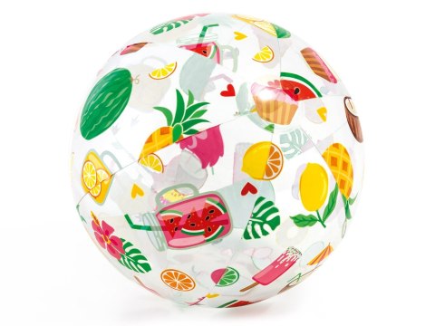DMUCHANA PIŁKA PLAŻOWA Z NADRUKIEM 51 CM INTEX 59040 RYBKI