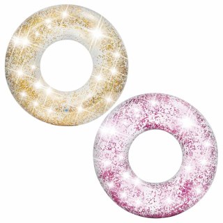 KOŁO DO PŁYWANIA BROKATOWE INTEX 56274 ZŁOTY