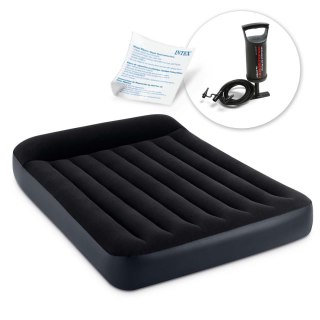 MATERAC DMUCHANY 191X137X25 CM Z POMPKĄ TŁOKOWĄ INTEX 64142