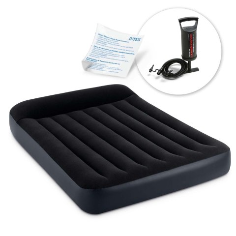 MATERAC DMUCHANY 191X137X25 CM Z POMPKĄ TŁOKOWĄ INTEX 64142