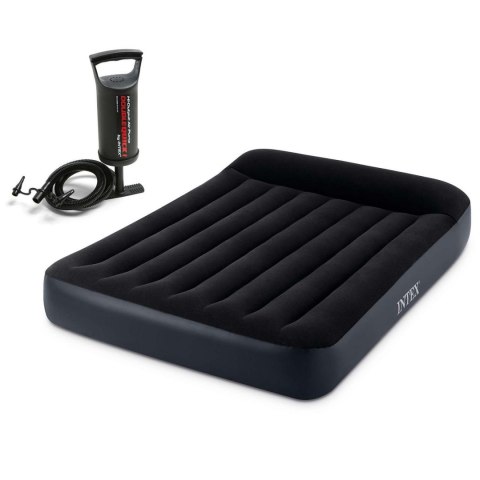 MATERAC DMUCHANY 191X137X25 CM Z POMPKĄ TŁOKOWĄ INTEX 64142
