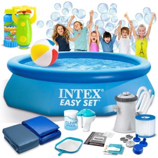 BASEN OGRODOWY ROZPOROWY 305 X 76 CM 16W1 INTEX 28122 + MASZYNKA DO BANIEK GRATIS