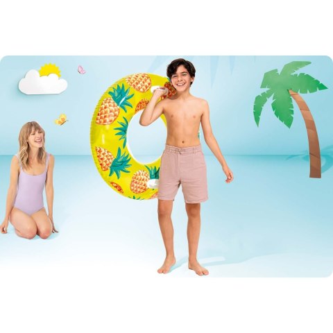 KOŁO DO PŁYWANIA ANANASY 107 CM INTEX 56261