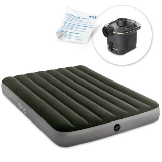 MATERAC DMUCHANY 191X137X25 CM Z POMPKĄ ELEKTRYCZNĄ INTEX 64778