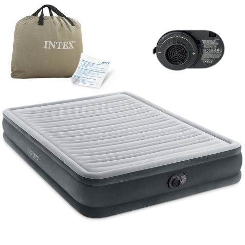 MATERAC DMUCHANY 203X152X33 CM Z WBUDOWANĄ POMPKĄ ELEKTRYCZNĄ INTEX 67770ND