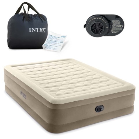 MATERAC DMUCHANY 203X152X46 CM Z WBUDOWANĄ POMPKĄ ELEKTRYCZNĄ INTEX 64428ND