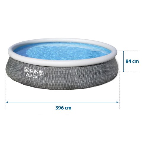 BASEN OGRODOWY ROZPOROWY 396 X 84 CM 9W1 BESTWAY 57376