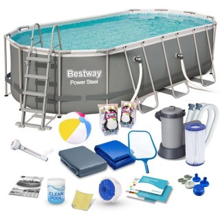 BASEN OGRODOWY STELAŻOWY 549 X 274 X 122 CM 17W1 BESTWAY 56710