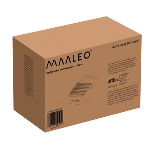 Markery/ pisaki dwustronne - 168 szt. MAALEO 24101