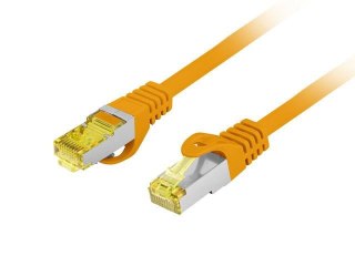 Patchcord Lanberg S/FTP kat.6A 20m LSZH CU fluke passed pomarańczowy