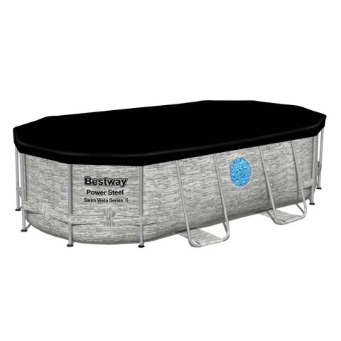 POKRYWA DO BASENU STELAŻOWEGO OWALNEGO 427 X 250 X 100 CM BESTWAY 58425