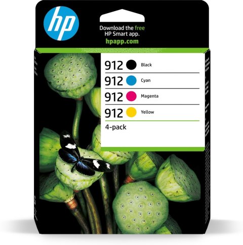 Tusz HP zestaw HP 912, HP912=6ZC74AE, zawiera cmyk, 3YL80AE+3YL77AE+3YL78AE+3YL79AE Tusz HP zestaw HP 912, HP912=6ZC74AE, zawiera cmyk, 3YL80AE+3YL77AE+3YL78AE+3YL79AE