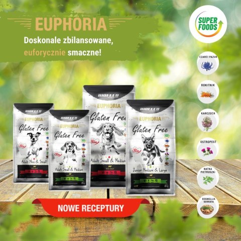 BIOFEED Euphoria G-F psy MINI&SMALL wołowina 12kg BIOFEED Euphoria G-F psy MINI&SMALL wołowina 12kg