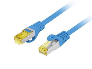 Patchcord Lanberg S/FTP kat.6A 15m LSZH CU fluke passed niebieski