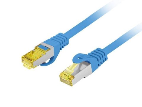 Patchcord Lanberg S/FTP kat.6A 15m LSZH CU fluke passed niebieski