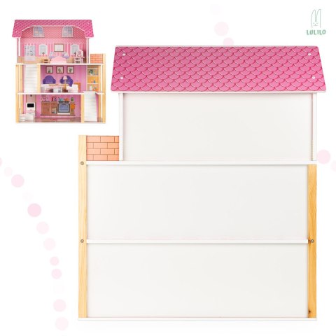 Domek dla lalek drewniany LULILO Tulipo 70cm Domek dla lalek drewniany LULILO Tulipo 70cm