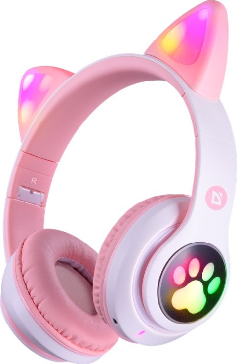 SŁUCHAWKI DEFENDER BLUETOOTH FREEMOTION B585 LED RÓŻOWE SŁUCHAWKI DEFENDER BLUETOOTH FREEMOTION B585 LED RÓŻOWE